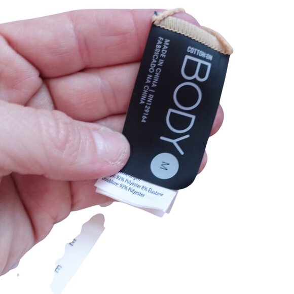 NWT Cotton On One-Piece Swimsuit Sz M Ariel Purple Crinkle Low Back Sleeveless - Picture 9 of 9